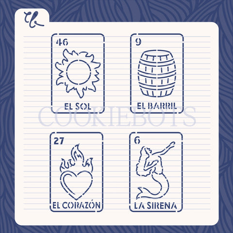 Lottery Cards 2 Stencil