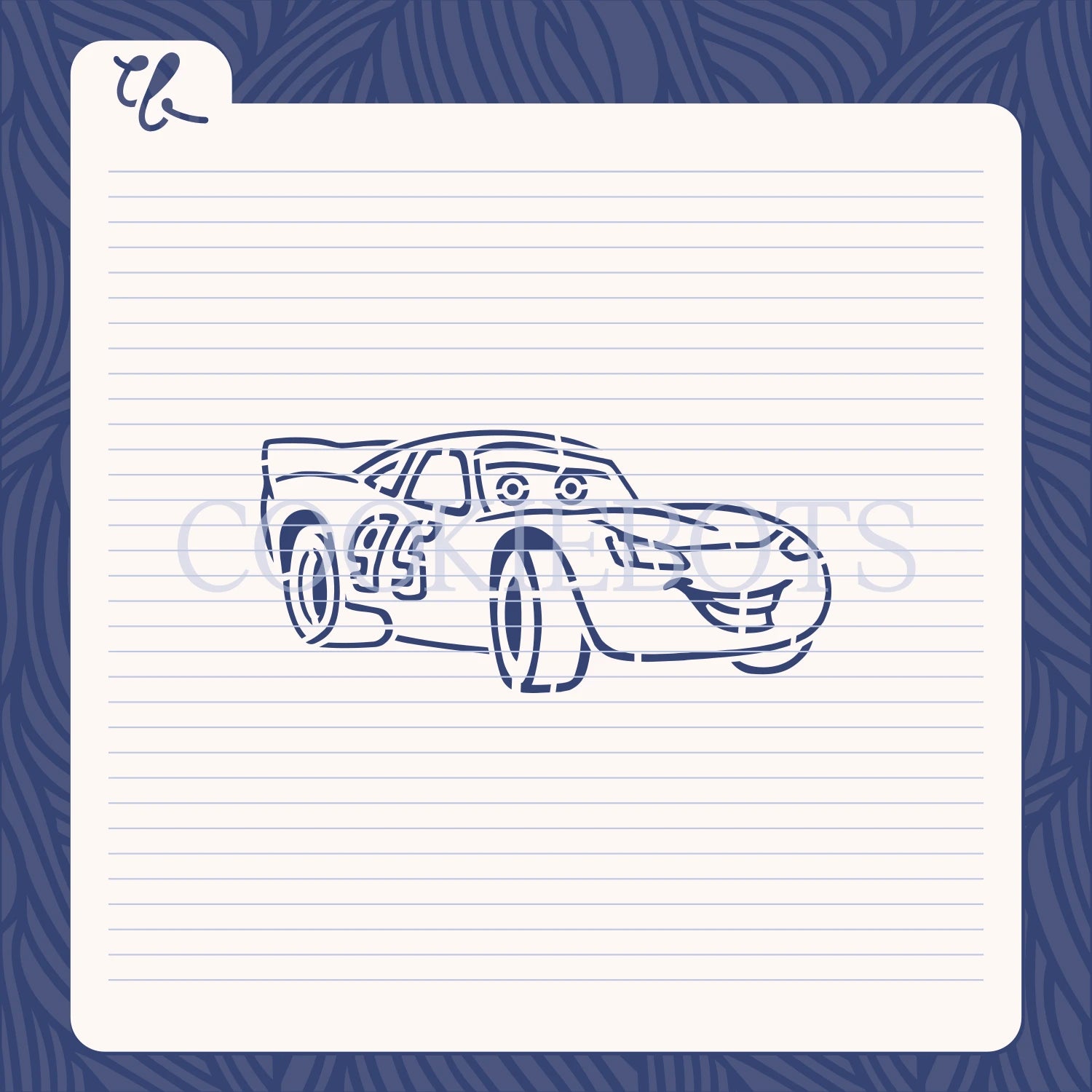 Lightning McQueen Stencil Cutter Cookiebots