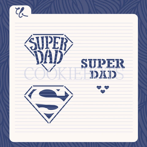 Super dad Stencil