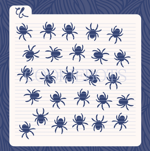 Stencil Spiders