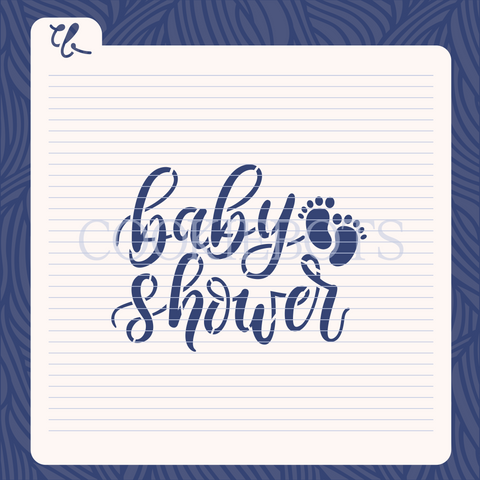 Baby Shower Stencil-Cortador