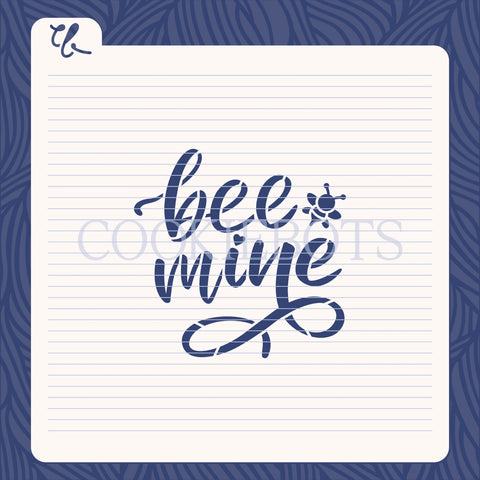 Bee Mine Stencil-Cortador