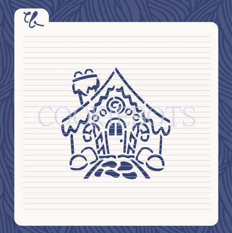 Gingerbread House Stencil-Cutter