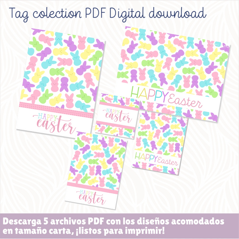 Colección Conejitos - Descarga digital 5 Archivos PDF