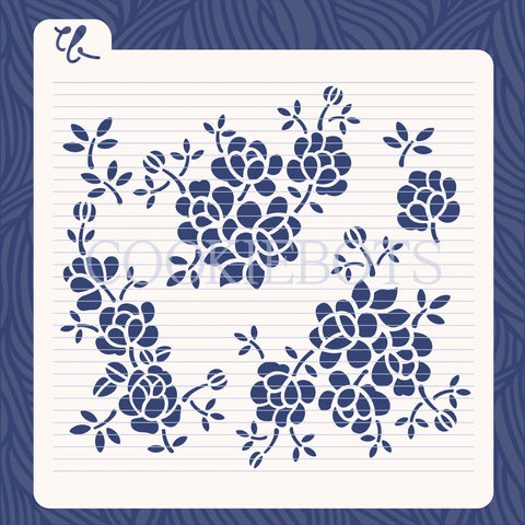 Estampado Floral Stencil