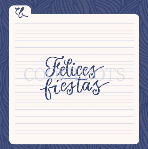 Felices fiestas Stencil-Cortador