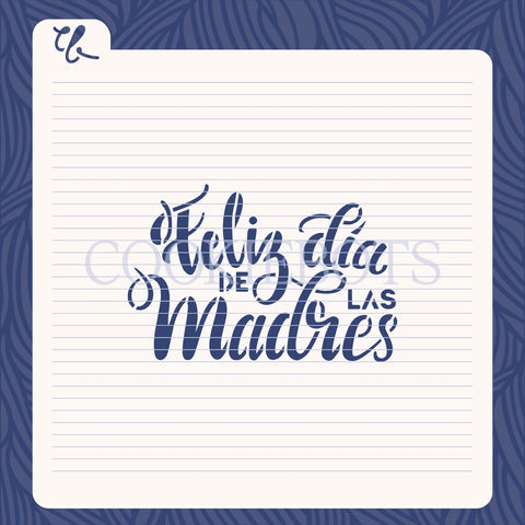 Feliz dia de las madres Stencil-Cortador