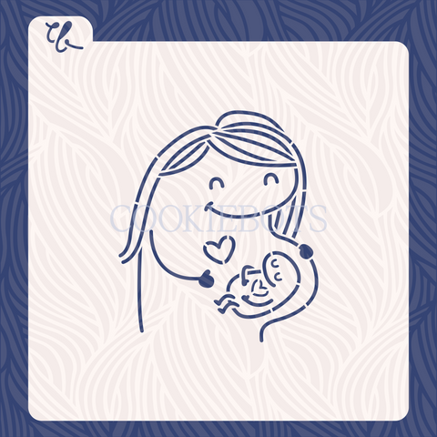 Flork Pregnant Mom Stencil-Cutter