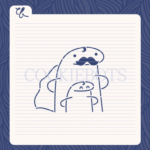 Flork super papa Stencil-Cortador