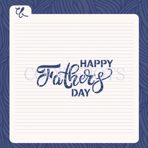 Happy fathers day Stencil-Cortador