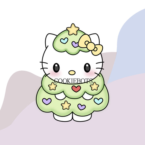 Hello Kitty Árbol de Navidad Cortador de Galletas