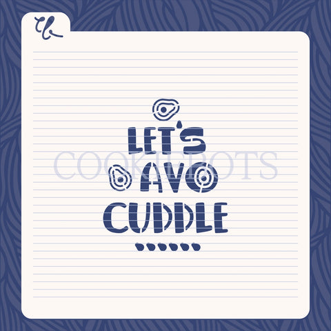 Let's avocuddle Stencil-Cutter