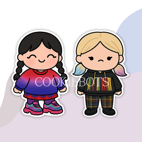 Merlina y Enid Cortador