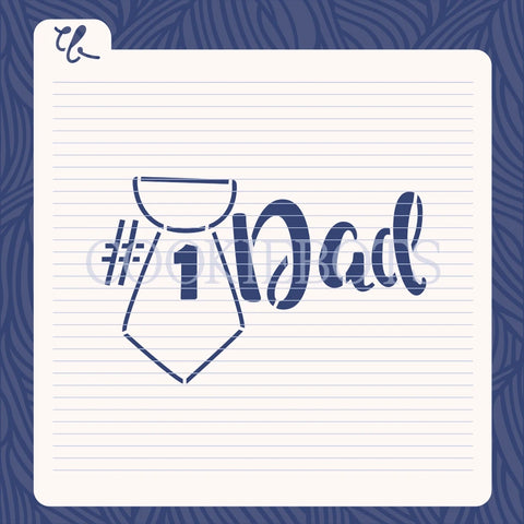 Num 1 dad Stencil-Cutter