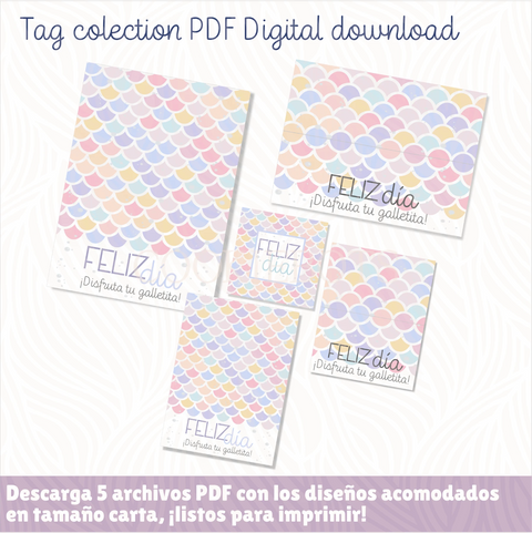 Sea Pattern Collection - Digital Download 5 PDF Files