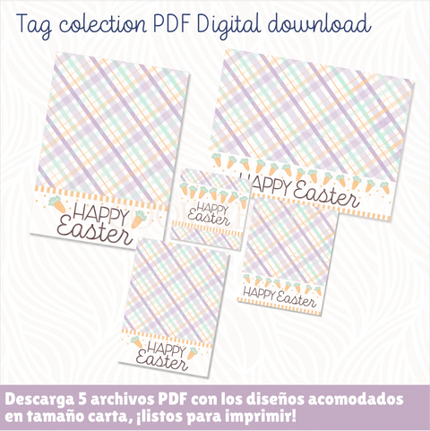 Colección Estampado de rayas - Descarga digital 5 Archivos PDF