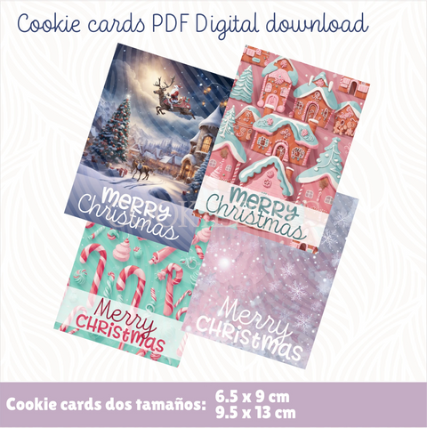 Christmas Postcard Collection - Digital Download 8 PDF Files