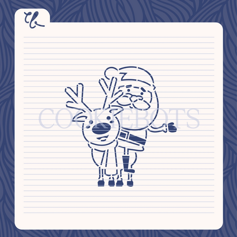 Santa and Reindeer Stencil-Cutter