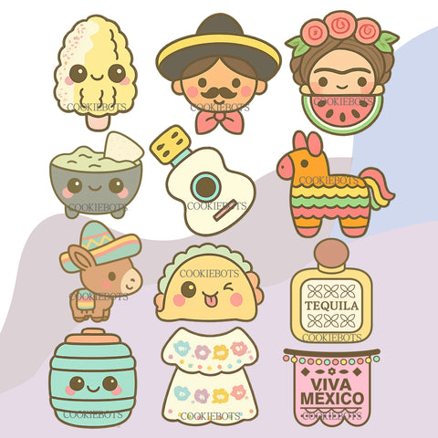 Fiesta Mexicana Set de Cortadores de Galletas