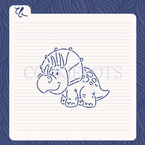 Dino triceratops Stencil-Cutter