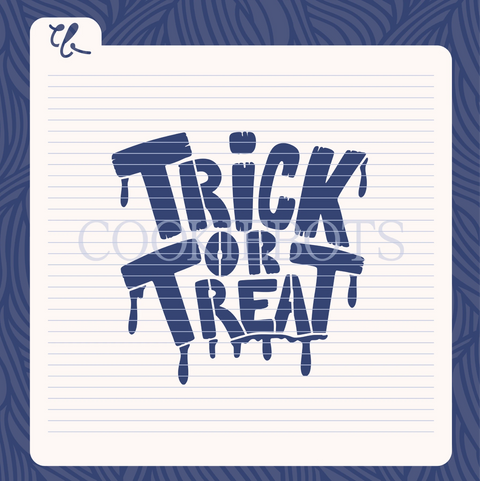 Trick or Treat Stencil-Cortador