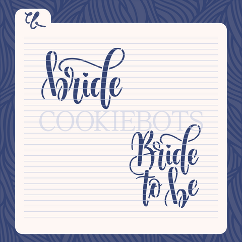 Bride to be Stencil