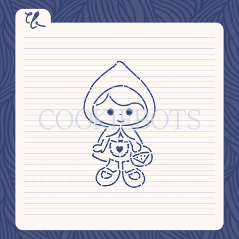 Little Red Riding Hood Stencil-Cutter – Cookiebots Little Red Riding Hood Stencil-Cutter – Cookiebots