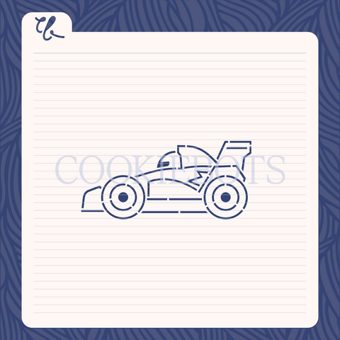 Coche F1 Stencil-Cortador