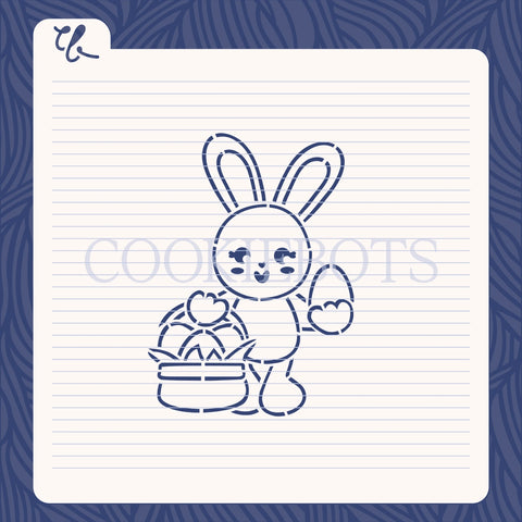 Rabbit Basket Stencil-Cutter