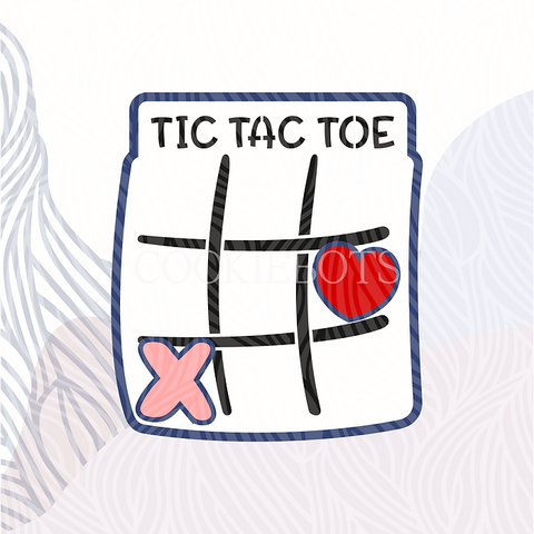 Tic Tac Toe Stencil-Cortador