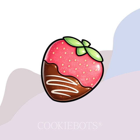 Fresa con chocolate Cortador de Galletas