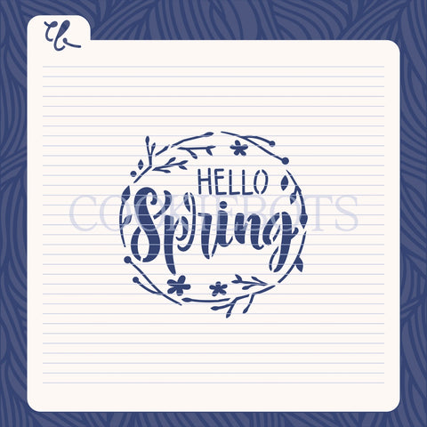 Hello spring Stencil-Cutter