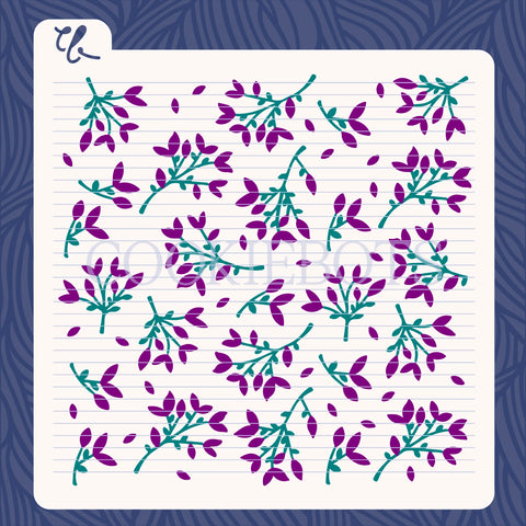 Jacarandas Stencil 2 pcs