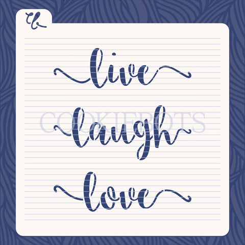 Live Laugh Love Stencil