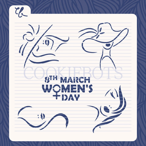 Women's Day Stencil