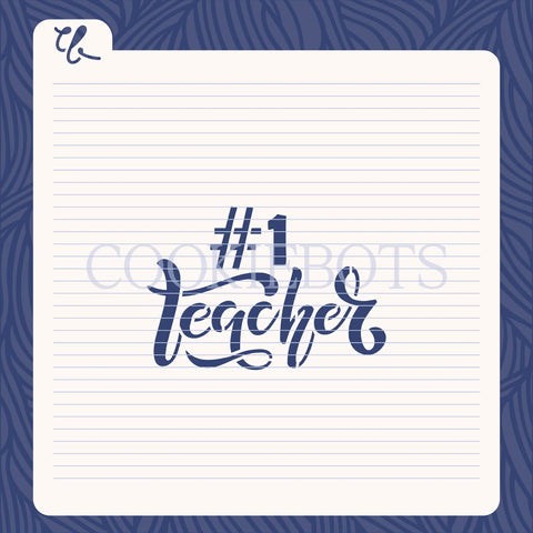 Num 1 teacher Stencil-Cutter