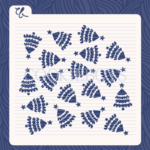 Stencil trees pattern