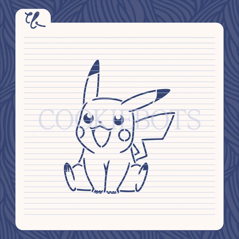 Pikachu Stencil-Cortador