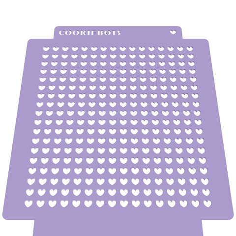 Hearts confetti Stencil sprinkles