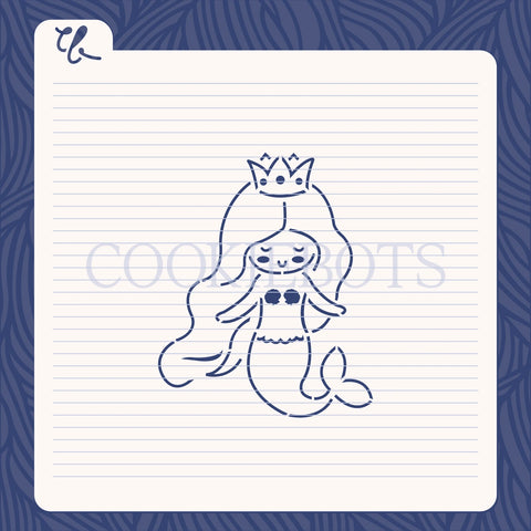 Mermaid Princess Stencil-Cutter