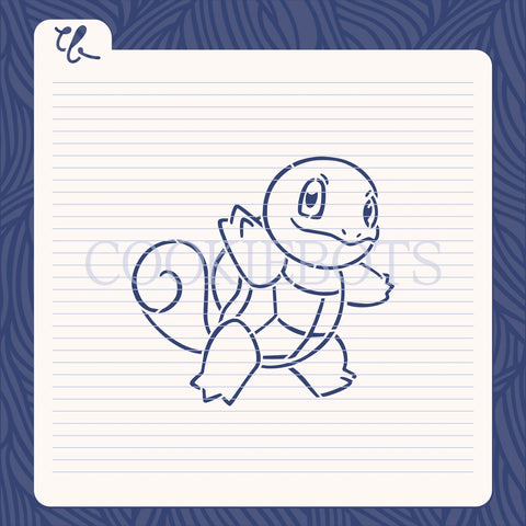 Squirtle Stencil-Cortador