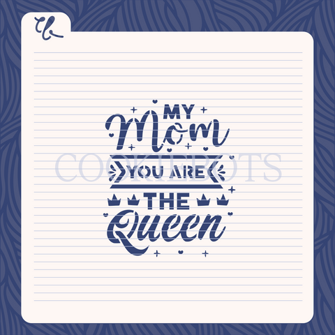 Queen mom Stencil-Cortador