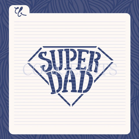 Super dad Stencil-Cortador