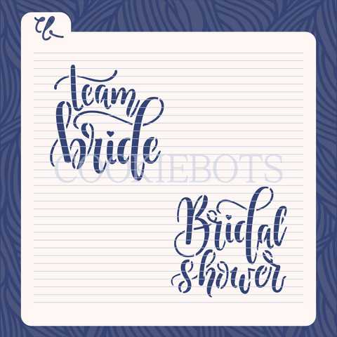 Bridal shower Stencil